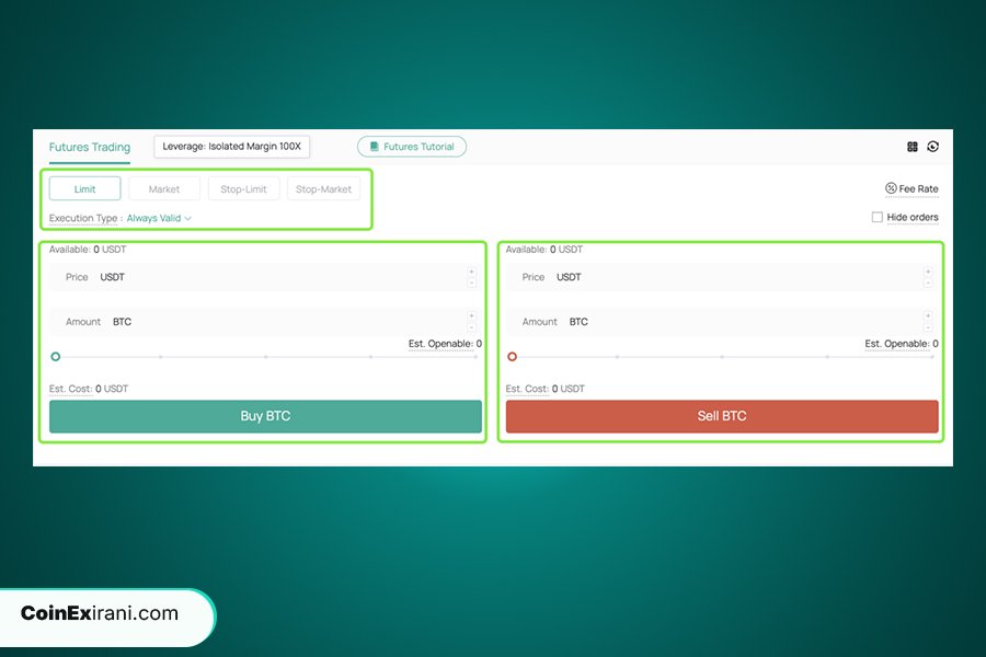 اموزش معاملات فیوچرز صرافی کوینکس