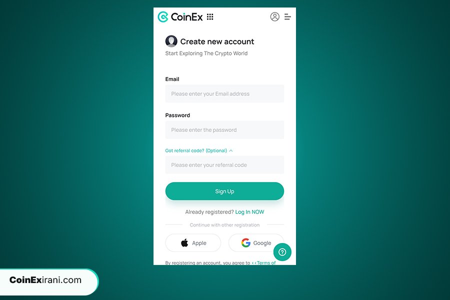 آموزش ثبت نام در صرافی کوینکس